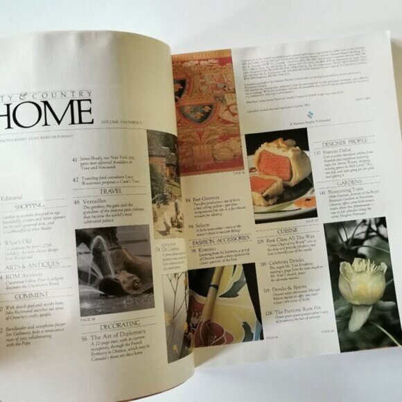 May 1984 City & Country Home Magazine Cdn Toronto Frances Dafoe Vintage Design - Picture 2 of 7